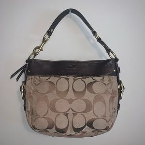 Coach 12657 Zoe Signature Tote Bag // Brown & Tan